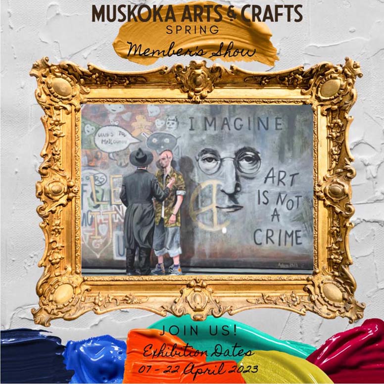 Muskoka Arts & Crafts 2023 featured artist poster Adam Kowalski